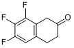 CAS:808144-34-5_6,7,8-三氟-3,4-二氢-1H-2-萘酮的分子结构