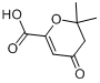 CAS:80866-93-9_3,4-二氢-2,2-二甲基-4-氧代-2H-吡喃-6-羧酸的分子结构