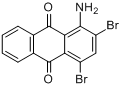 CAS:81-49-2_1-氨基-2,4-二溴蒽醌的分子结构