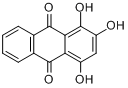 CAS:81-54-9_1,2,4-三羟蒽醌的分子结构