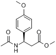 CAS:810670-02-1_(R)-N-乙酰基-4-甲氧基-beta-苯丙氨酸甲酯的分子结构