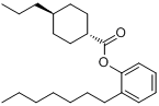 CAS:81288-16-6_反-4-正丙基环己基甲酸-2-正庚基苯酯的分子结构