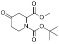 CAS:81357-18-8_4-氧代-1,2-哌啶二羧酸1-叔丁酯2-甲酯的分子结构