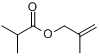 CAS:816-73-9_2-甲基丙酸-2-甲基-2-丙烯酯的分子结构