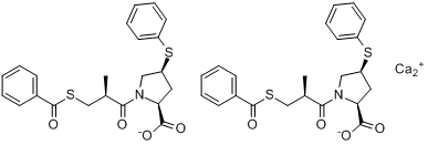 CAS:81938-43-4_佐芬普利钙的分子结构