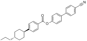 CAS:82406-83-5_4-(反-4-丙基环己基)苯甲酸-4-氰基-4'-联二苯基酯的分子结构