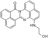 CAS:82457-09-8_[(2-羟乙基)氨基]-14H-苯并[4,5]异喹啉并[2,1-A]吡啶-14-酮的分子结构