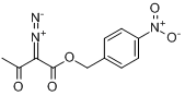 CAS:82551-63-1_2-重氮乙酰乙酸对硝基苄酯的分子结构