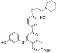 CAS:82640-04-8_盐酸雷洛昔芬的分子结构