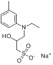 CAS:82692-93-1_N-乙基-N-(2-羟基-3-磺丙基)-3-甲基苯胺钠盐的分子结构