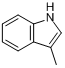 CAS:83-34-1_3-甲基吲哚的分子结构