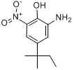 CAS:83488-02-2_2-氨基-4-叔戊基-6-硝基苯酚的分子结构