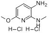 CAS:83732-72-3_6-甲氧基-N2-甲基-2,3-吡啶二胺二盐酸盐的分子结构