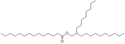 CAS:83826-43-1_2-辛基十二烷基十四酸酯的分子结构