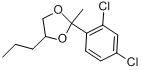 CAS:83833-32-3_2-(2,4-二氯苯基)-2-甲基-4-丙基-1,3-二氧戊环的分子结构