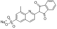 CAS:83929-58-2_2-(2,3-二氢-1,3-二氧代-1H-茚-2-基)-8-甲基-6-喹啉磺酸钠盐的分子结构