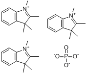 CAS:83968-89-2_1,2,3,3-四甲基-3H-吲哚翁磷酸盐的分子结构