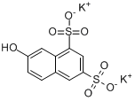 CAS:842-18-2_2-萘酚-6,8-二磺酸二钾的分子结构