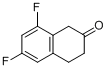 CAS:843644-23-5_6,8-二氟-3,4-二氢-1H-2-萘酮的分子结构