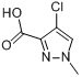 CAS:84547-85-3_1-(N-甲基)-4-氯-3-吡唑甲酸的分子结构