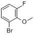 CAS:845829-94-9_2-溴-6-氟苯甲醚的分子结构
