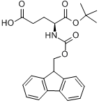 CAS:84793-07-7_芴甲氧羰基-L-谷氨酸1-叔丁酯的分子结构