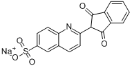 CAS:84864-68-6_2-(2,3-二氢-1,3-二氧代-1H-茚-2-基)-6-喹啉磺酸钠盐的分子结构