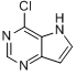 CAS:84905-80-6_4-氯吡咯并[2,3-D]嘧啶的分子结构