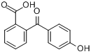 CAS:85-57-4_2-(4-羟基苯甲酰)苯甲酸的分子结构