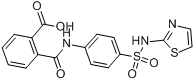 CAS:85-73-4_酞磺胺噻唑的分子结构