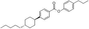 CAS:85005-66-9_反-4-(4-正戊基环己基)苯甲酸-4-正丙基苯酯的分子结构