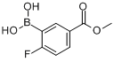 CAS:850568-04-6_2-氟-5-(甲氧羰基)苯硼酸的分子结构