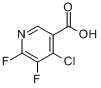 CAS:851386-32-8_4-氯-5,6-二氟吡啶-3-甲酸的分子结构