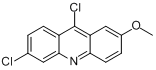 CAS:86-38-4_6,9-二氯-2-甲氧基吖啶的分子结构