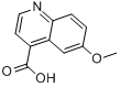 CAS:86-68-0_6-甲氧基-4-羧酸喹啉的分子结构