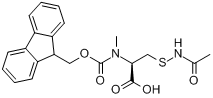 CAS:86060-81-3_芴甲氧羰基-S-乙酰氨甲基-L-半胱氨酸的分子结构