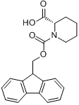 CAS:86069-86-5_(S)-1-Fmoc-哌啶-2-羧酸的分子结构