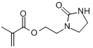 CAS:86261-90-7_2-甲基-2-丙烯酸-2-(2-氧代-1-咪唑啉基)乙基酯的分子结构