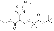 CAS:86299-46-9_(Z)-2-(2-氨基噻唑-4-基)-2-(1-叔丁氧羰基-1-甲基)乙氧亚氨基乙酸乙酯的分子结构