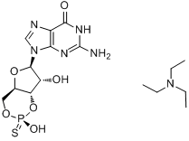 CAS:86562-09-6_Guanosine 3,5-cyclic Monophosphothioate, Rp-Isomer sodium saltķӽṹ