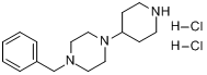 CAS:868707-62-4_4-(1-苄基哌嗪)哌啶二盐酸盐的分子结构
