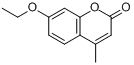CAS:87-05-8_7-乙氧基-4-甲基香豆素的分子结构