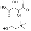 CAS:87-67-2_酒石酸氢胆碱的分子结构