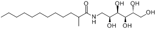CAS:87246-72-8_1-脱氧-1-[甲基(十二烷酰基)氨基]-D-葡糖醇的分子结构