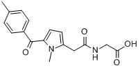 CAS:87344-05-6_托美丁甘氨酰胺的分子结构