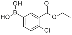 CAS:874219-46-2_4-氯-3-(乙氧羰基)苯硼酸的分子结构