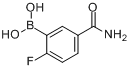 CAS:874289-39-1_5-氨基甲酰基-2-氟苯硼酸的分子结构