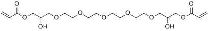 CAS:87539-23-9_2-丙烯酸-2,18-二羟基-4,7,10,13,16-五氧杂十九碳烷-1,19-二基酯的分子结构