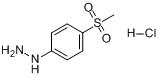 CAS:877-66-7_4-甲磺酰基苯肼盐酸盐的分子结构