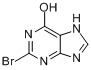 CAS:87781-93-9_2-溴次黄嘌呤的分子结构